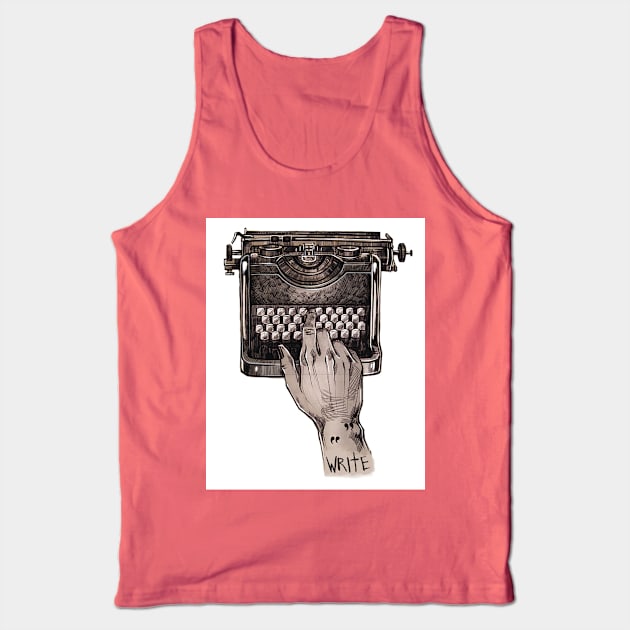 Write Tank Top by MadnessMalina